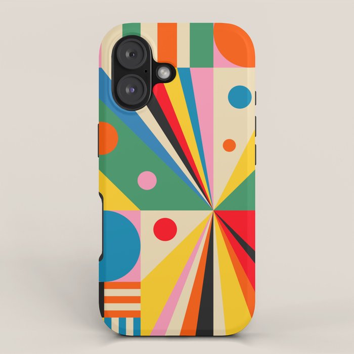 Colorful Happy Dancing iPhone Case Gallery Image 1