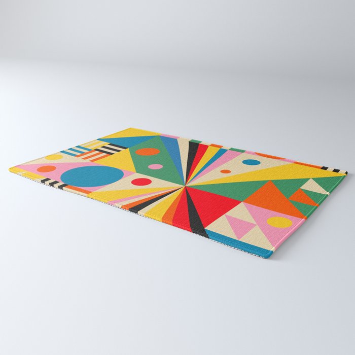 Colorful Happy Dancing Rug Gallery Image 3
