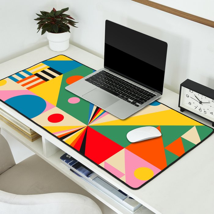 Colorful Happy Dancing Desk Mat Gallery Image 2
