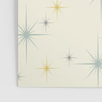 Mid Century Modern Stars Teal Poster Gallery Image 3