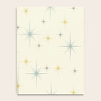 Mid Century Modern Stars Teal Notebook Gallery Image 4