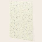 Mid Century Modern Stars Teal Wallpaper Gallery Image 2