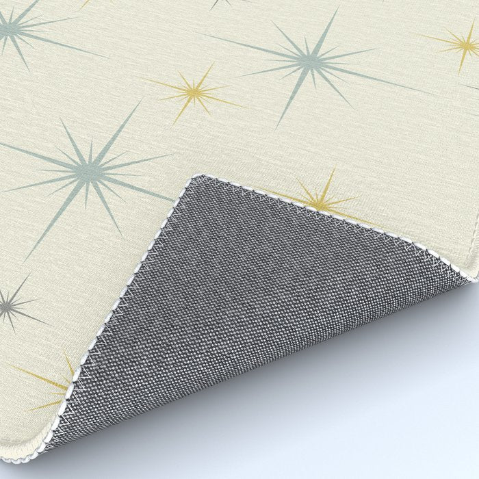 Mid Century Modern Stars Teal Rug Gallery Image 4