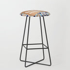 It Really Do Be Like That Sometimes â Blue & Rose Gold Stool Gallery Image 1