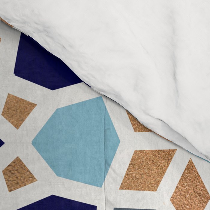 It Really Do Be Like That Sometimes â Blue & Rose Gold Comforter Gallery Image 4