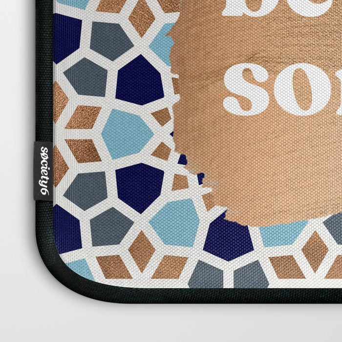 It Really Do Be Like That Sometimes â Blue & Rose Gold Laptop Sleeve Gallery Image 3