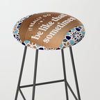 It Really Do Be Like That Sometimes â Blue & Rose Gold Stool Gallery Image 2