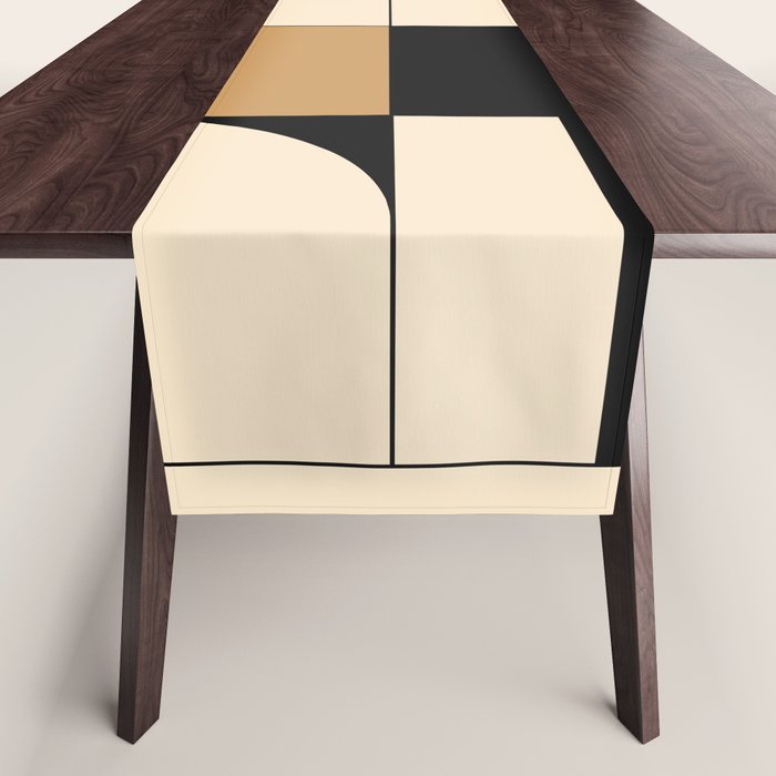 Modern geometric shapes 48 Table Runner Gallery Image 1