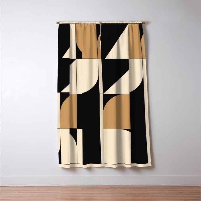 Modern geometric shapes 48 Window Curtain Gallery Image 3
