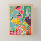 COLOURFUL TULIPS MEDITATION Mini Art Print Gallery Image 1