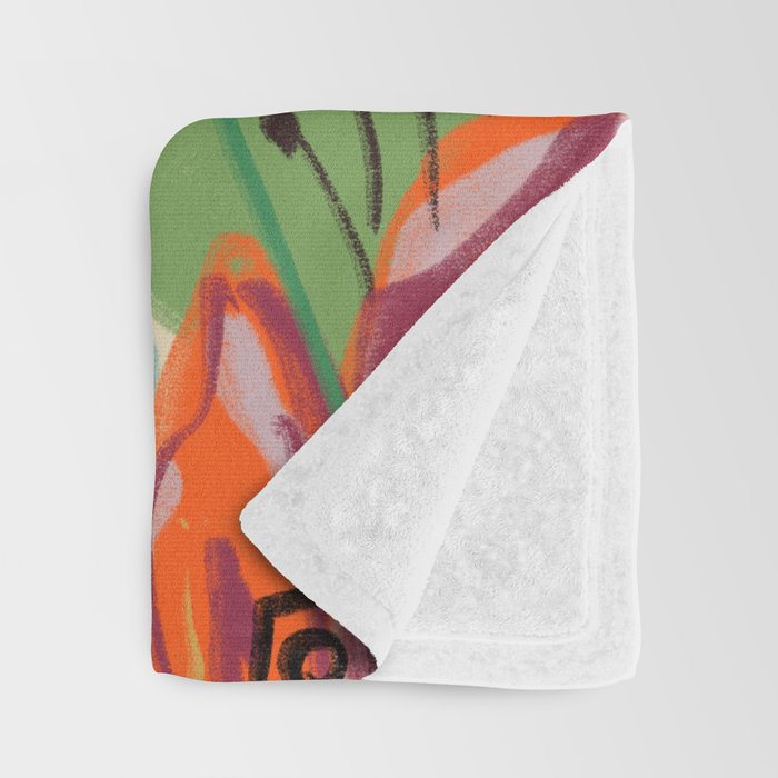 COLOURFUL TULIPS MEDITATION Throw Blanket Gallery Image 3