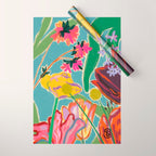COLOURFUL TULIPS MEDITATION Wrapping Paper Gallery Image 1
