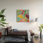 COLOURFUL TULIPS MEDITATION Wood Wall Art Gallery Image 2