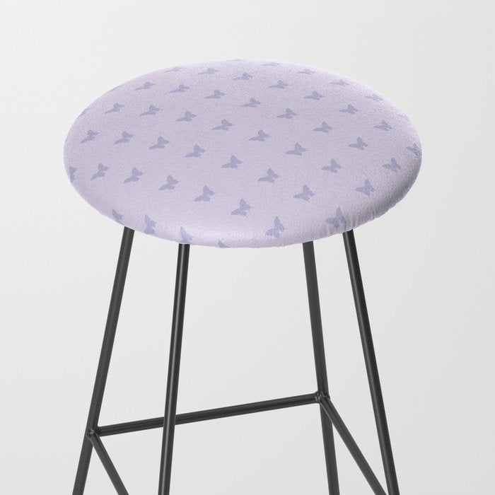 Butterfly Pattern - Lilac Purple Stool Gallery Image 2