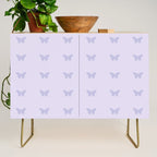 Butterfly Pattern - Lilac Purple Credenza Gallery Image 1