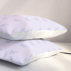 Butterfly Pattern - Lilac Purple Pillow Sham Gallery Image 3