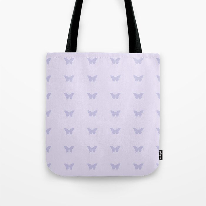Butterfly Pattern - Lilac Purple Tote Bag Gallery Image 1