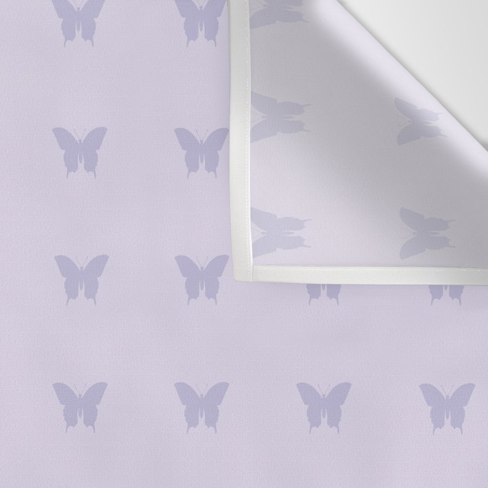 Butterfly Pattern - Lilac Purple Wall Tapestry Gallery Image 3