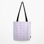 Butterfly Pattern - Lilac Purple Tote Bag Gallery Image 2