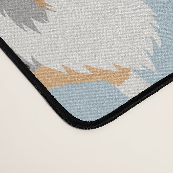 Rough Collie Dog Paws and Bones Pattern Desk Mat Gallery Image 4