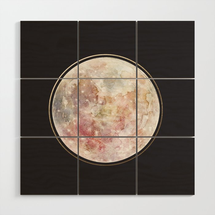 Full Moon Wood Wall Art Gallery Image 1