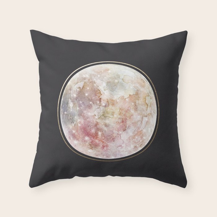 Full Moon Throw Pillow Gallery Image 6