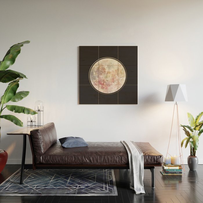 Full Moon Wood Wall Art Gallery Image 2
