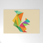Fractal geometric Squirrel Welcome Mat Gallery Image 1
