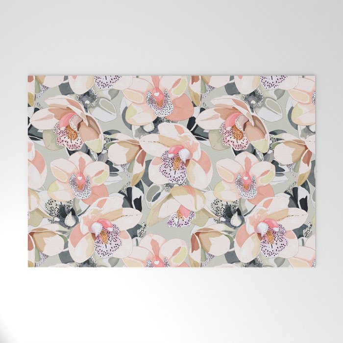 Tropical flowery leafy A Welcome Mat Gallery Image 1