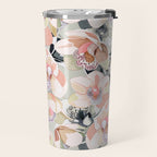 Tropical flowery leafy A Travel Mug Gallery Image 2