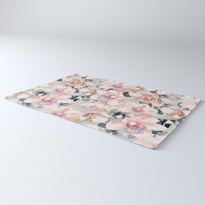 Tropical flowery leafy A Rug Gallery Image 3