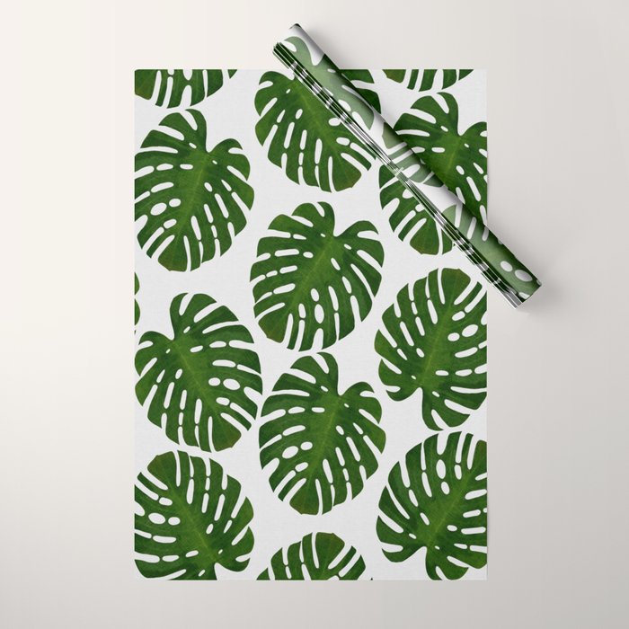 Monstera Leaf III Wrapping Paper Gallery Image 1
