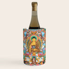 Turquoise Life Of Buddha Thangka Wine Chiller Gallery Image 1