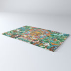 Turquoise Life Of Buddha Thangka Rug Gallery Image 3
