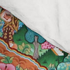 Turquoise Life Of Buddha Thangka Comforter Gallery Image 4