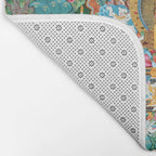 Turquoise Life Of Buddha Thangka Bath Mat Gallery Image 2