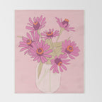Flowers 16 Throw Blanket Gallery Image 2