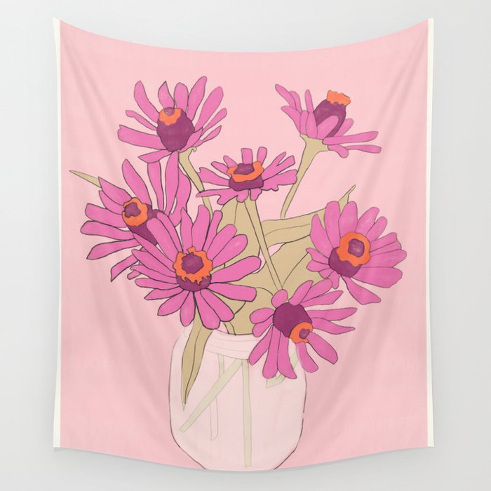 Flowers 16 Wall Tapestry Gallery Image 4
