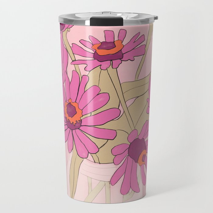 Flowers 16 Travel Mug Gallery Image 1