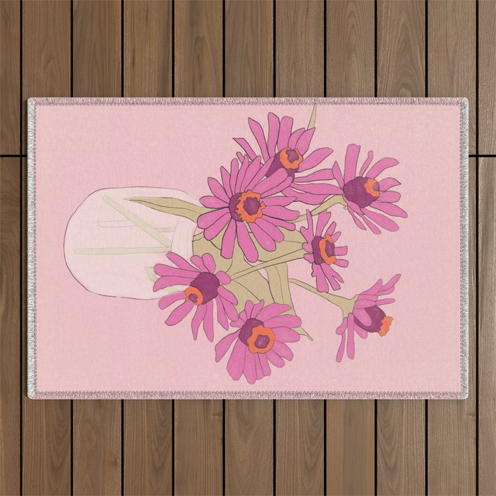 Flowers 16 Outdoor Rug Gallery Image 1