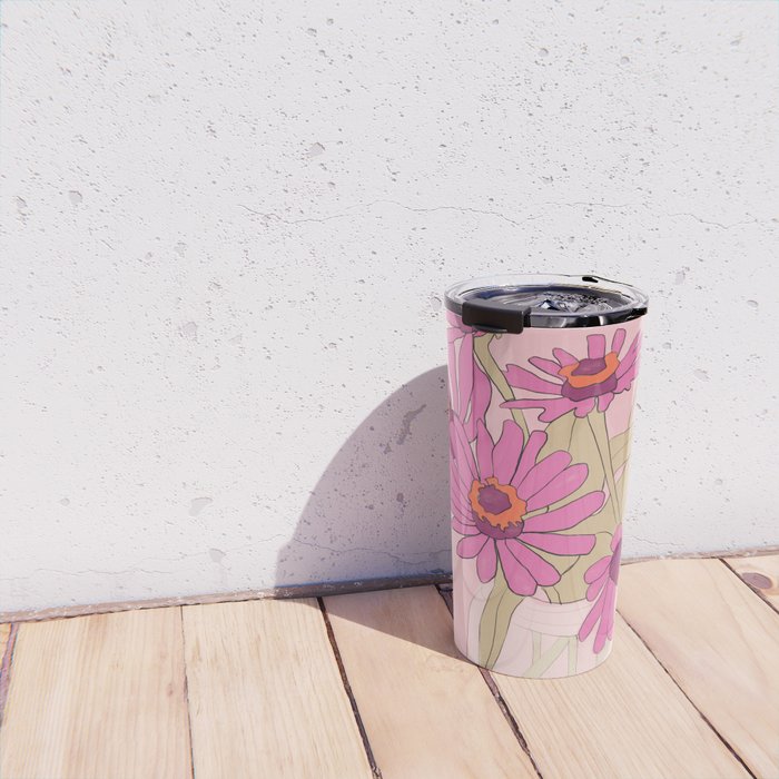 Flowers 16 Travel Mug Gallery Image 4