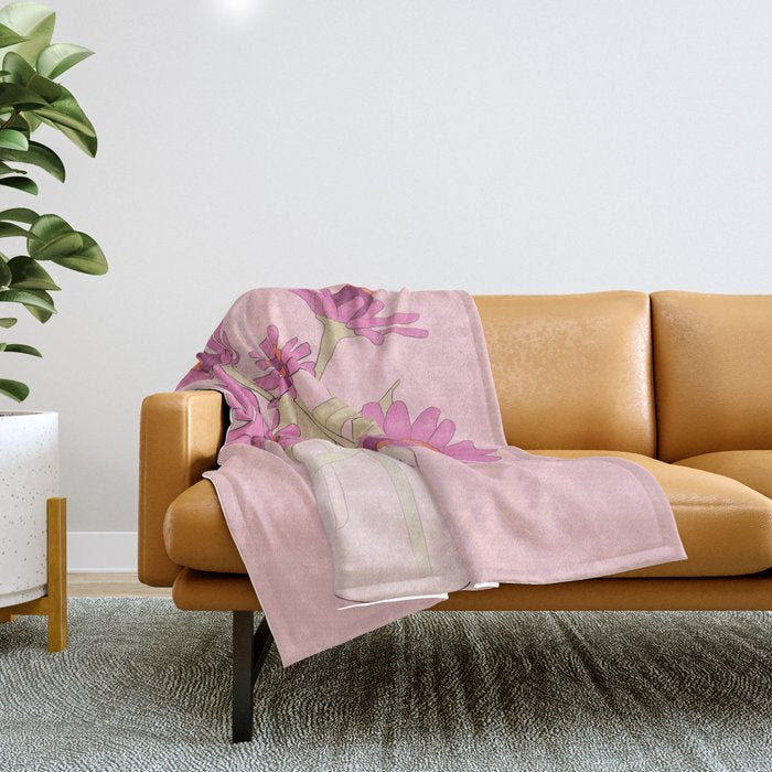 Flowers 16 Throw Blanket Gallery Image 1