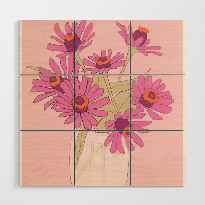 Flowers 16 Wood Wall Art Gallery Image 1