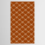 Bows & Ribbons Pattern XIV Rust Tablecloth Gallery Image 2