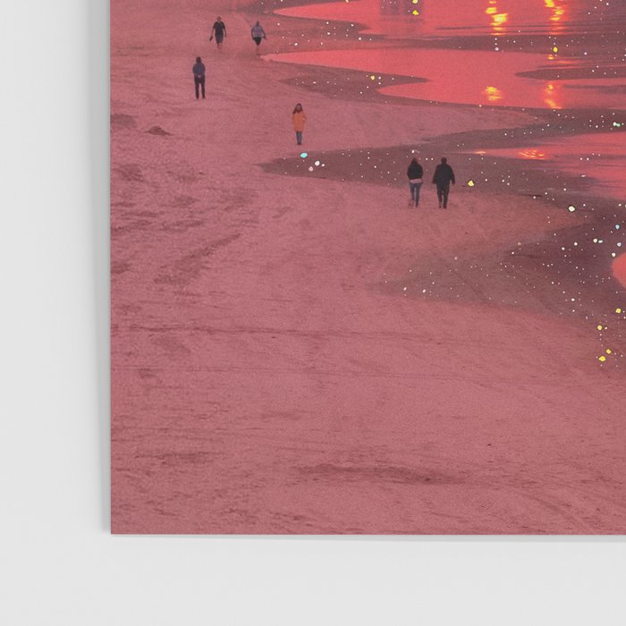 PINK BEACH IN THE FUTURE | waves | ocean | sea | collage | city | vibe | summer | inspiration star Poster Gallery Image 3