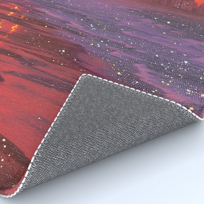 PINK BEACH IN THE FUTURE | waves | ocean | sea | collage | city | vibe | summer | inspiration star Rug Gallery Image 4