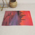 PINK BEACH IN THE FUTURE | waves | ocean | sea | collage | city | vibe | summer | inspiration star Rug Gallery Image 1