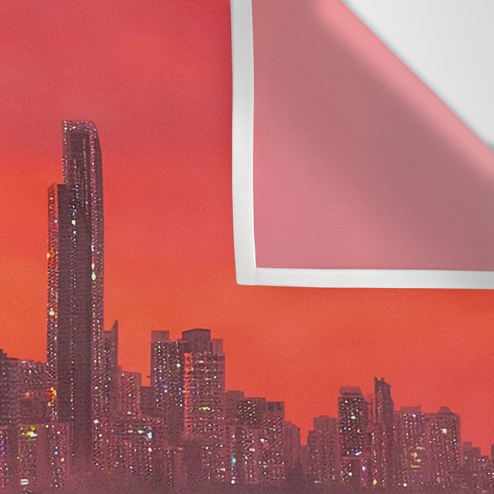 PINK BEACH IN THE FUTURE | waves | ocean | sea | collage | city | vibe | summer | inspiration star Wall Tapestry Gallery Image 3