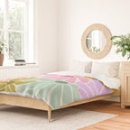 Colors of Joy - Groovy Flowers Duvet Cover Gallery Image 2