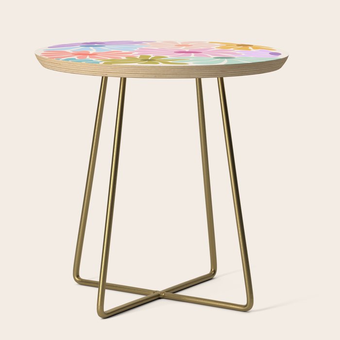 Colors of Joy - Groovy Flowers Side Table Gallery Image 1